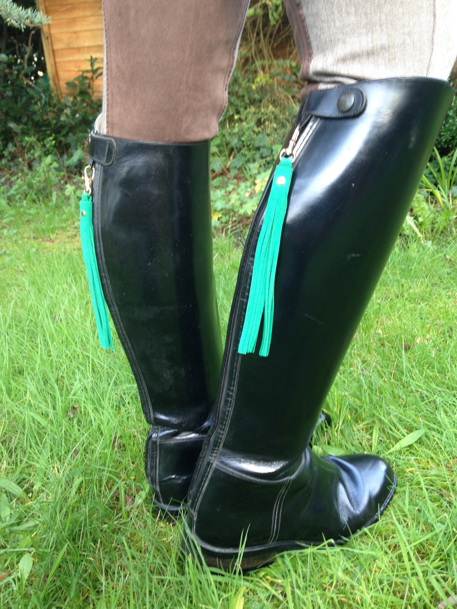 leather boot tassels