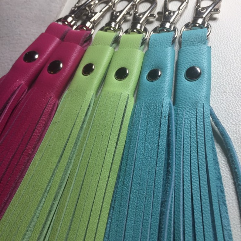 leather boot tassels