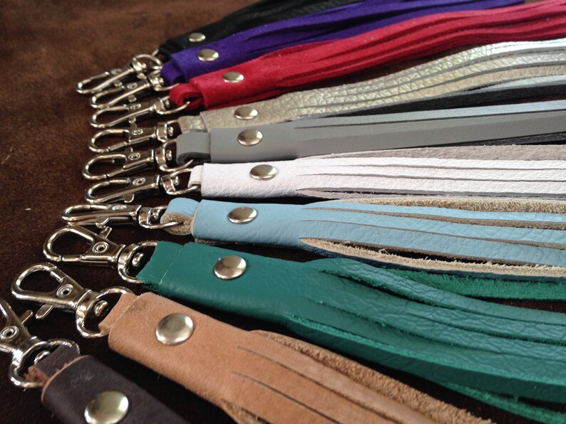 leather boot tassels