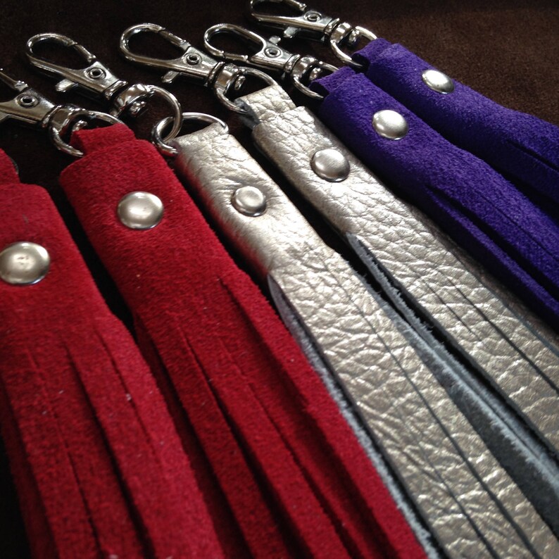 leather boot tassels