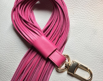 Long and Full Bag Tassel, fluid Leather fringe purse Charm, Soft high quality Boho style