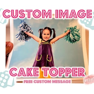 Your Image Edible Cake Topper Picture Logo Photo Cupcakes Cake strips Custom Cake Decal
