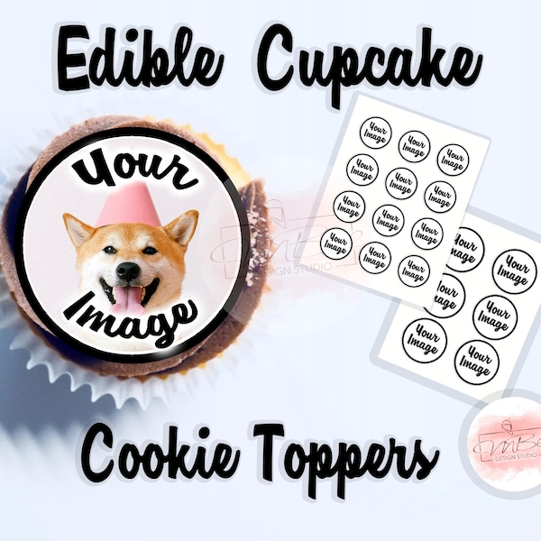 Custom Edible Cupcake Image Cookie Toppers Picture Print