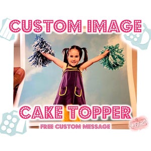 Your Image Edible Cake Topper Picture Logo Photo Cupcakes Cake strips Custom Cake Decal