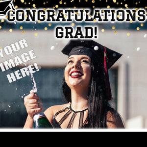 Graduation EDIBLE CAKE TOPPER Cake Image Birthday Wedding Party