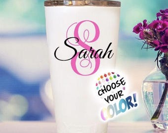 Yeti Cup Custom Name Decal - Choose Colors!