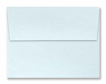Pearlescent Blue Envelopes A6 Metallic Aquamarine Stardream Shimmer Pearlized
