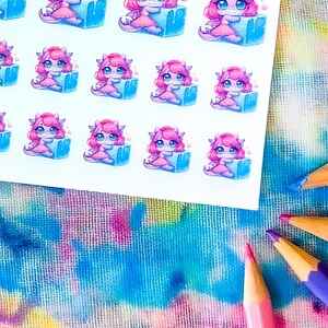 ZEFY ICE LOVE - Stickers, Decoration, Journaling, Planner Stickers, Planning, Memory Keeping, Hobonichi Stickers, Dragon, Summer