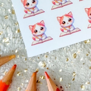 CANNELLA PLANNING TIME - Stickers, Decoration, Journaling, Planner Stickers, Planning, Memory Keeping, Hobonichi Stickers, Sweet Cat