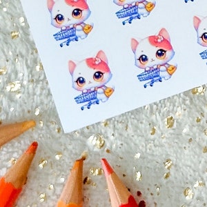 CANNELLA SHOPPING - Stickers, Decoration, Journaling, Planner Stickers, Planning, Memory Keeping, Hobonichi Stickers, Sweet Cat