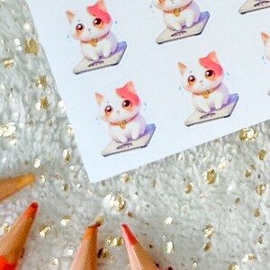 CANNELLA WEIGHT GAINED - Stickers, Decoration, Journaling, Planner Stickers, Planning, Memory Keeping, Hobonichi Stickers, Sweet Cat