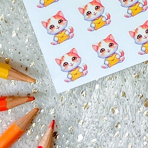 CANNELLA HAPPY MAIL - Stickers, Decoration, Journaling, Planner Stickers, Planning, Memory Keeping, Hobonichi Stickers, Sweet Cat