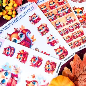 HAZEL COMFY & COZY - Deco Stickers - Special Stickers - Washi Paper - Quote - Washi Sample - Memory Keeping - Journaling - Autumn - Squirrel