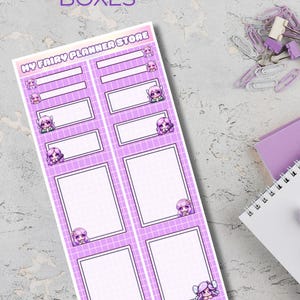 ELAN CUTE COLLECTION - Boxes Stickers - Journaling - Memory Keeping - Hobo Stickers - Fairy - Lifestyle - Cute - Kawaii - Stationery