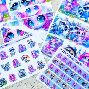 BETTER TOGETHER - Deco - Washi - Boxes - Ripped Pages - Matte Stickers - Memory Keeping - Journaling - Spring - Nature - Raccoon - Dragon