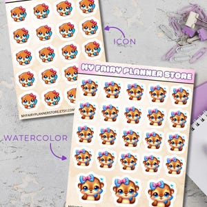 OTTIE SWEET SUMMER - Phone - Icon - Functional - Watercolor - Cute - Kawaii Stickers - Chores - Hobbies - Duty - Home - Lifestyle - Summer