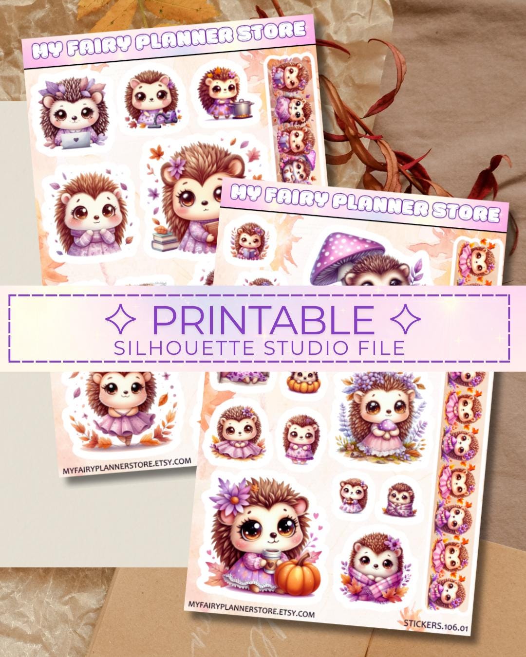 Printable - SHARPIE ENCHANTED FOREST - Deco Stickers - Journaling ...