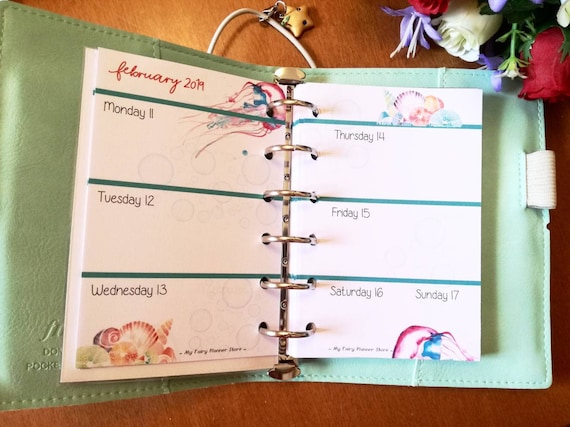 Filofax Agenda de bolsillo 2022 con dos páginas