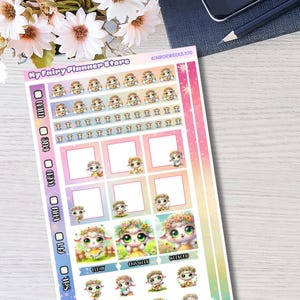 KINBOR B6, WEEKS - Lella Spring Dream - Kinbor Weekly View - B6 Planner - Weekly Planner - Spring - Flower - Sheep - Rainbow - Dreams