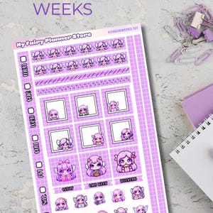 KINBOR B6, WEEKS - Elan Cute Collection - Kinbor Weekly View - B6 Planner - Weekly Planner - Spring - Flower - Sheep - Rainbow - Dreams