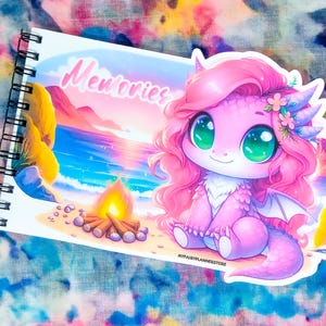 ZEFY MEMORIES - Special Notebook, Journaling, Planning, Memory Keeping, Memopad, Memory Pad, Dragon, Summer