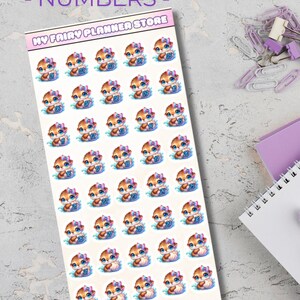 OTTIE SWEET SUMMER - Numbers - Deco Stickers- Journaling - Memory Keeping - Hobonichi - Summer - Stationery - Cute - Kawaii - Lifestyle