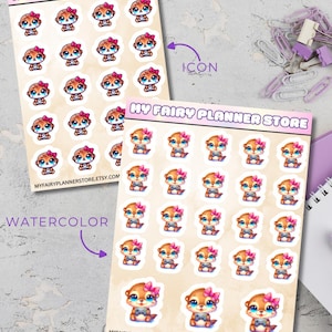 OTTIE SWEET SUMMER - Gaming - Icon - Functional - Watercolor - Cute - Kawaii Stickers - Chore - Hobbies - Duty - Home - Lifestyle - Summer