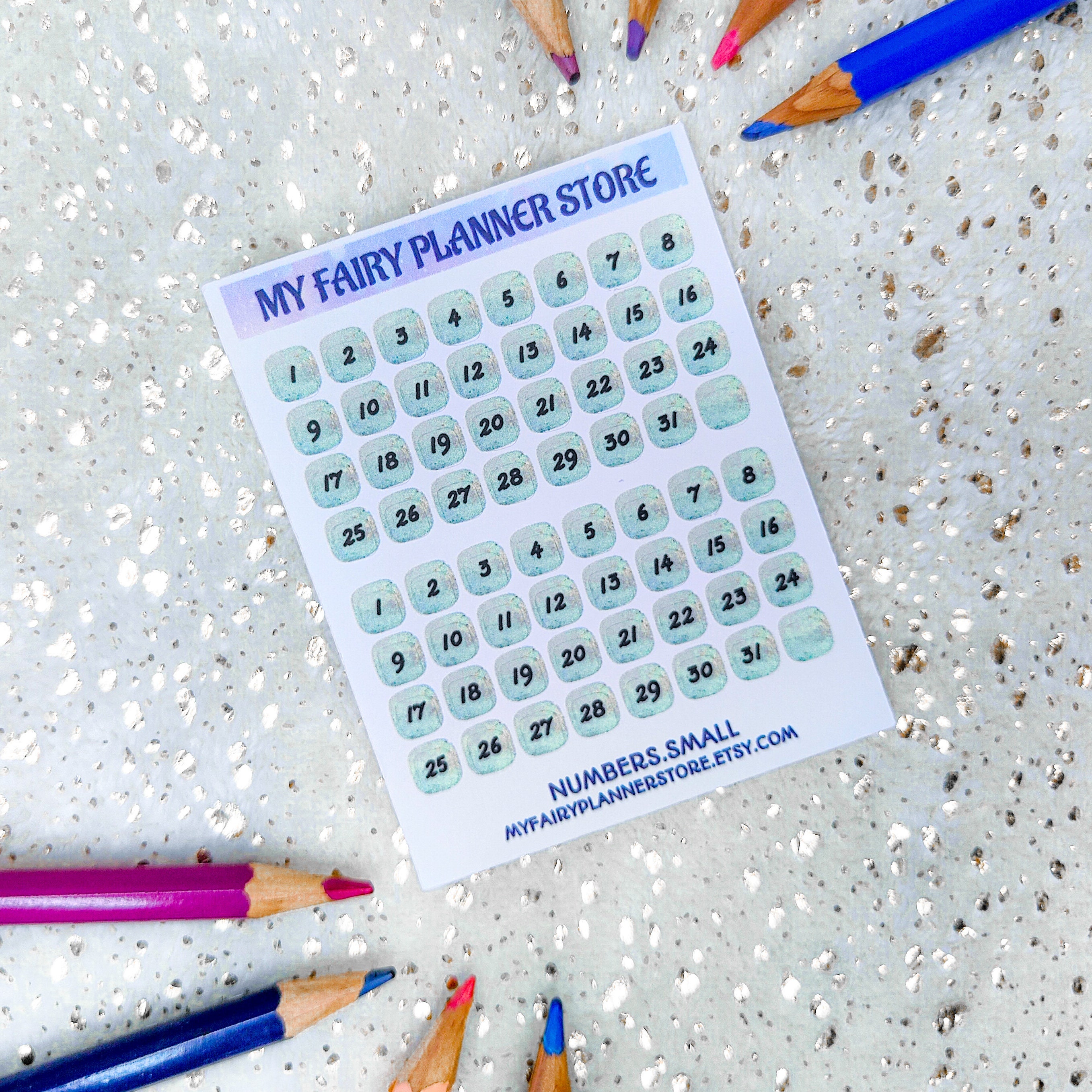 NUMBERS - Stickers, Script Stickers, Functional Stickers, Deco Stickers