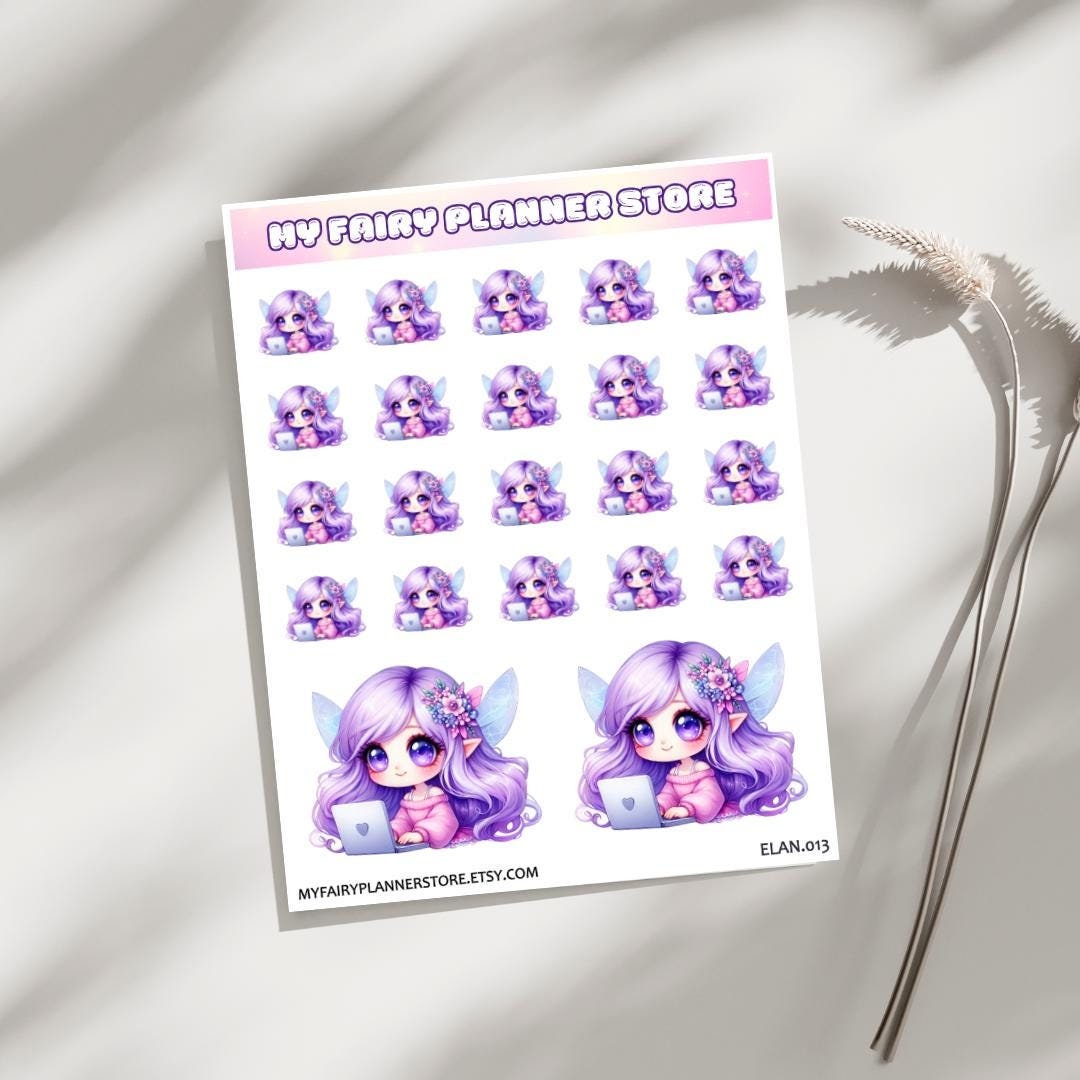 ELAN Deco Stickers Work Day PC Gaming Journaling Matte Paper Washi