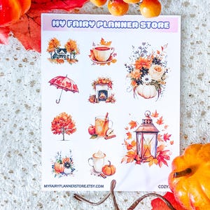 COZY COLLECTION - FALL - Sticker, Decoration, Journaling, Planner Stickers, Planning, Memory Keeping, Hobonichi Stickers, Watercolor, Autumn