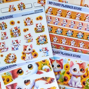 SUNFLOWER MAGIC - Deco - Washi - Boxes - Ripped Pages - Matte Stickers - Memory Keeping - Journaling - Spring - Nature - Raccoon - Dragon