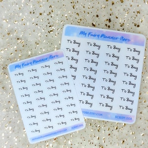 TO BUY - Script Stickers, Minimal Stickers, Simple Stickers, Journaling Stickers, Diary, Memory Keeping, Hobonichi A6 Cousin Week
