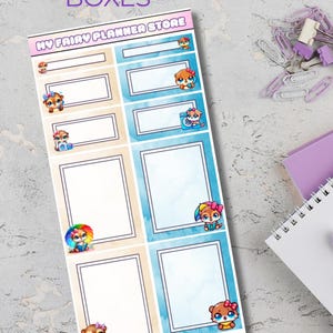 OTTIE SWEET SUMMER - Boxes Stickers - Journaling - Memory Keeping - Hobo Stickers - Summer - Lifestyle - Cute - Kawaii - Stationery