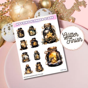 COZY COLLECTION - Christmas - Decoration, Journaling, Planner Stickers, Hobonichi Stickers - Vintage Christmas - Glitter - Holographic