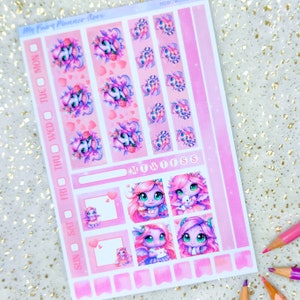 WEEKS, COUSIN, A6 - Love is Love - Hobonichi Weeks - Hobonichi Cousin - Hobonichi A6 - Weekly - Hobo Stickers - Glitter - Holographic