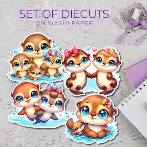 OTTIE DULCE VERANO - Papel washi - Troquelado - Pegatinas - Planificación - Verano - Papelería - Estilo de vida - Ideas de regalo - Paquete - Mar - Concha