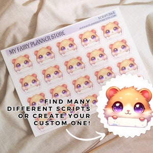 MUFFIN SCRIPTS - Script Stickers - ToDo, Important, Don't Forget, Today, Early Bird, Sleep In, Create, Cleaning, Gratitude - Custom Script