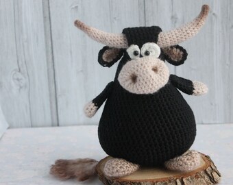 black bull stuffed animal