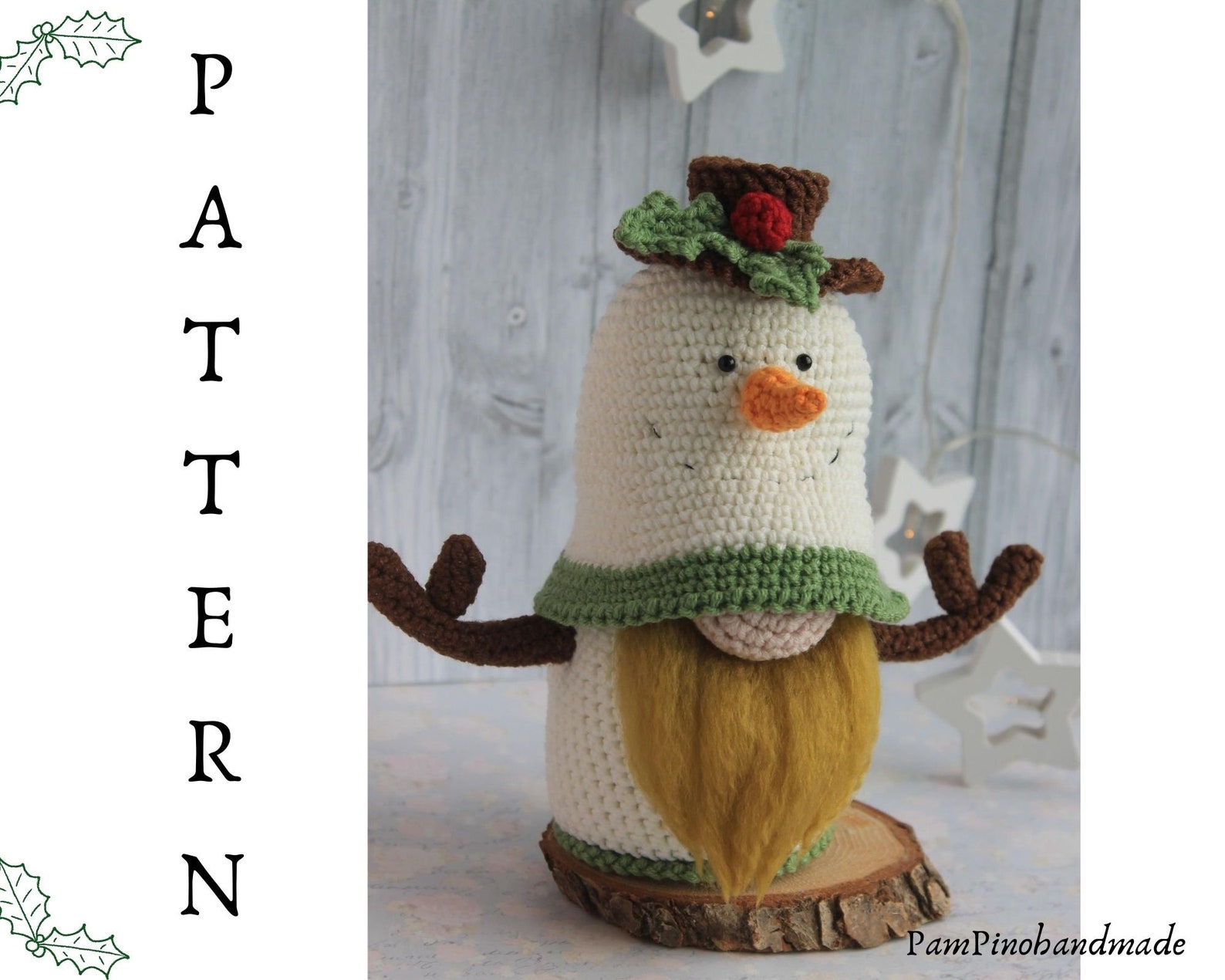 Crochet Snowman Gnome Pattern Snowman Pattern Amigurumi Etsy UK