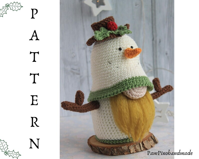 Crochet Snowman Gnome Pattern Snowman Pattern Amigurumi Etsy UK