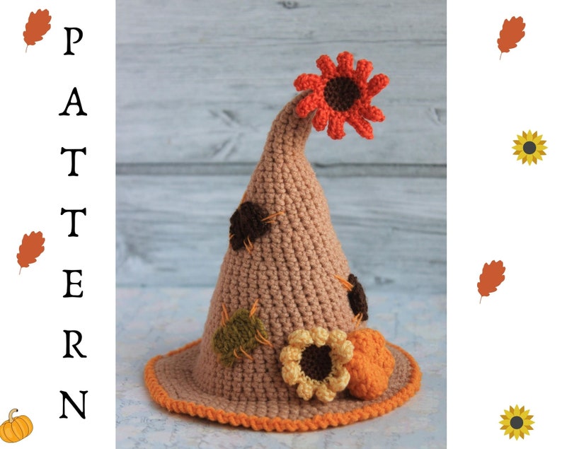 Fall Gnome Crochet Autumn Fall Gnome Fall Leaf and Sunflower | Etsy
