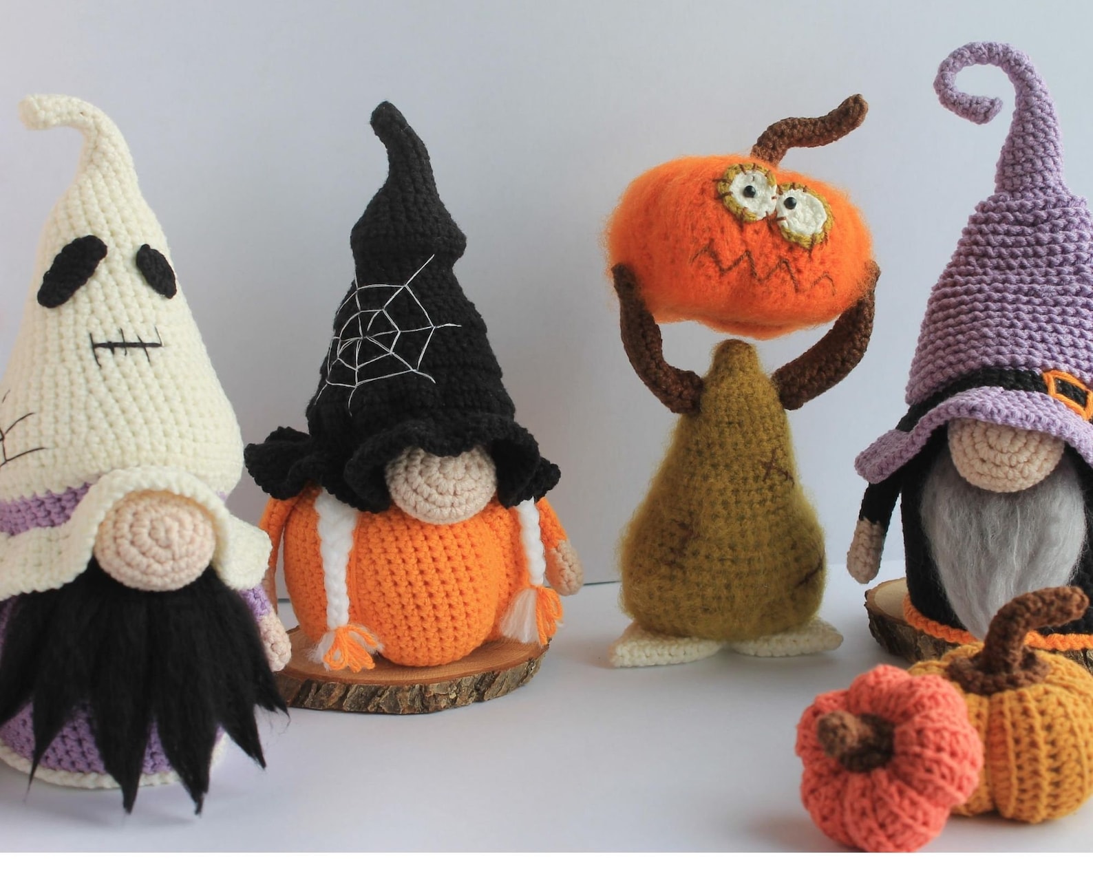 Halloween Gnomes Crochet 4 pattern in 1 Halloween gnomes Etsy