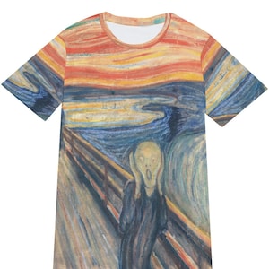 The Scream T-Shirt Men | Edvard Munch Art Print | Famous Painting Shirt | Expressionist Gift