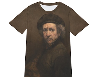 Rembrandt van Rijn Autorretrato Camiseta de artista holandés - Camiseta de arte clásico - Ropa de arte histórico - Estilo renacentista inspirado en museo