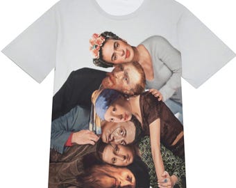 Vintage 1991 History of Art T-shirt Funny Smiley Faces Famous