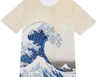 Wave T-Shirt | Hokusai Ukiyo-e Art Print, 100% Cotton