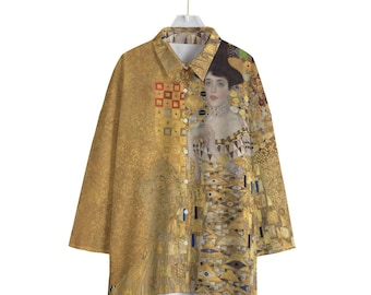 Gustav Klimt Adele Bloch-Bauer I Chiffon Shirt - Art Nouveau Apparel