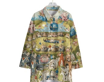 Hieronymus Bosch Chiffon Shirt: Garden of Earthly Delights Art Blouse