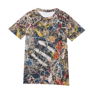 Jackson Pollock Inspired T-Shirt - Number 17A Iconic Painting Tee
