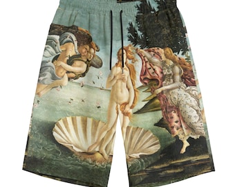 Sandro Botticelli Cotton Art Shorts The Birth of Venus S-5XL